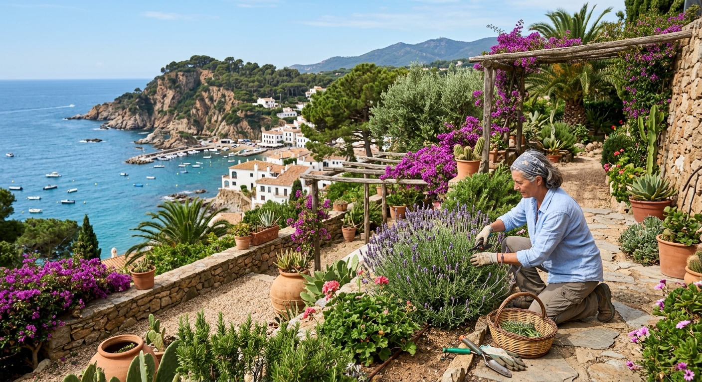 cuidado del jardín en la Costa Brava
